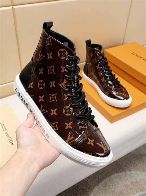 louis vuitton high tops brown